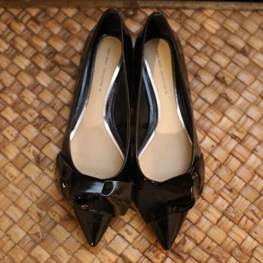 Zara pointed shoes with bows